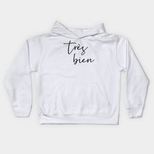 Très Bien black Kids Hoodie